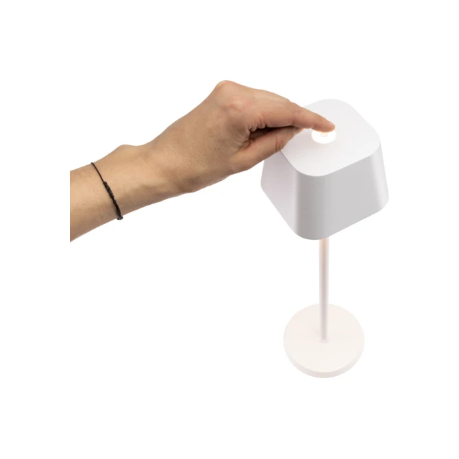 Tafellamp Securit Georgina LED oplaadbaar dimbaar wit