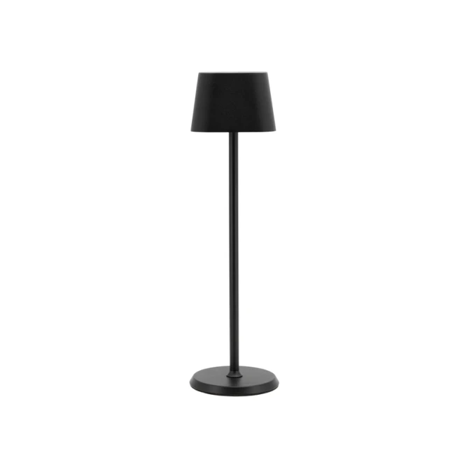 Tafellamp Securit Georgina LED oplaadbaar dimbaar zwart