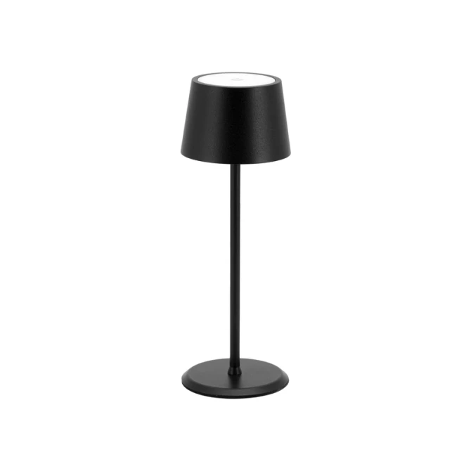 Tafellamp Securit MonteCarlo LED oplaadbaar dimbaar zwart