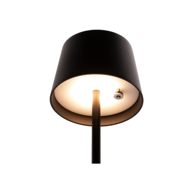 Tafellamp Securit MonteCarlo LED oplaadbaar dimbaar zwart