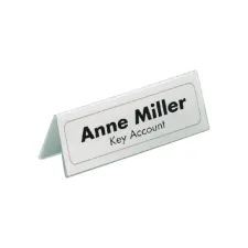 Tafelnaambord Durable 8050 61x150mm transparant