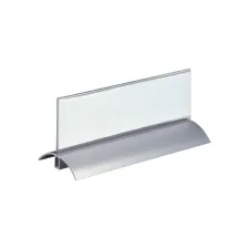 Tafelnaambord Durable Presenter De Luxe 61x210mm 2 stuks