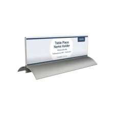 Tafelnaambord Europel 2 61x210mm acryl aluminium