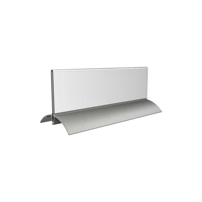 Tafelnaambord Europel 2 61x210mm acryl aluminium