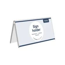 Tafelnaambord Europel V-standaard 70x150mm acryl