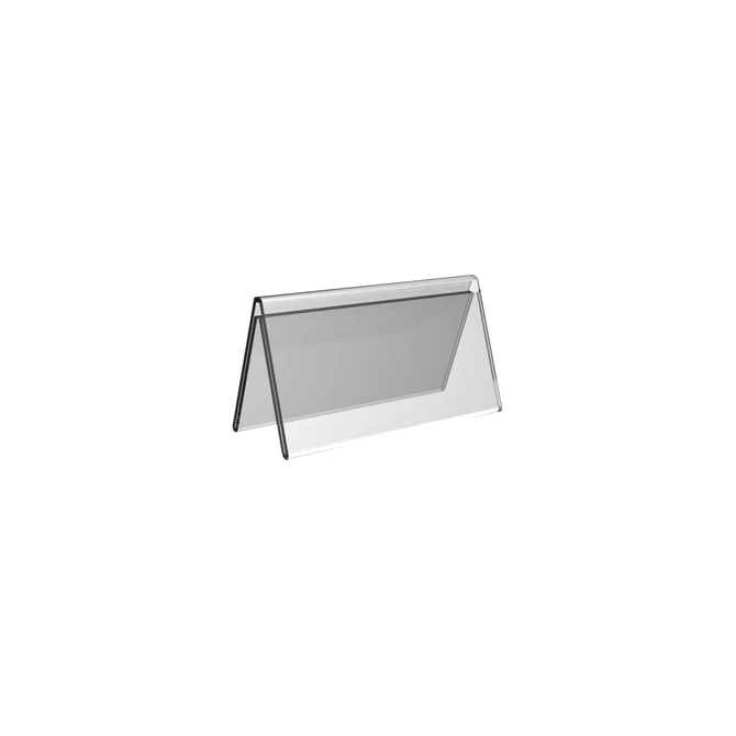 Tafelnaambord Europel V-standaard 70x150mm acryl