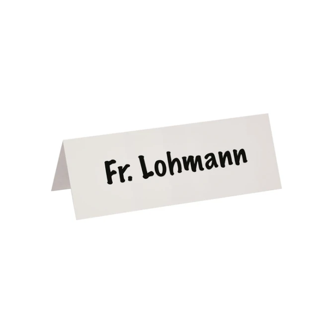 Tafelnaambord MAUL karton 21x7,5cm wit 100 stuks