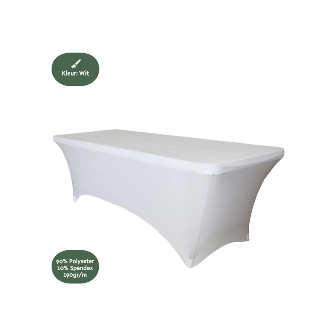 Tafelrok BRASQ 183x76x74cm wit