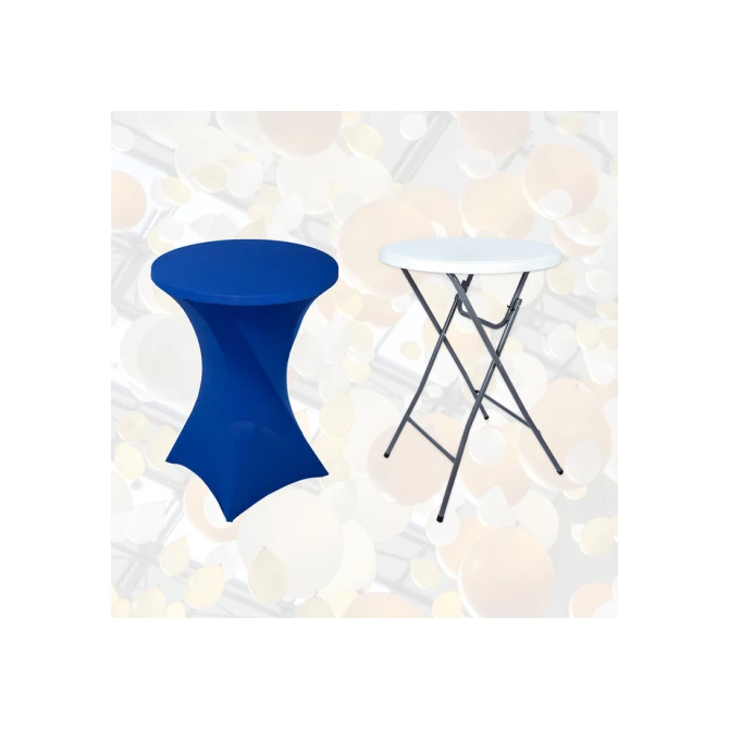 Tafelrok BRASQ voor statafel 80cm blauw