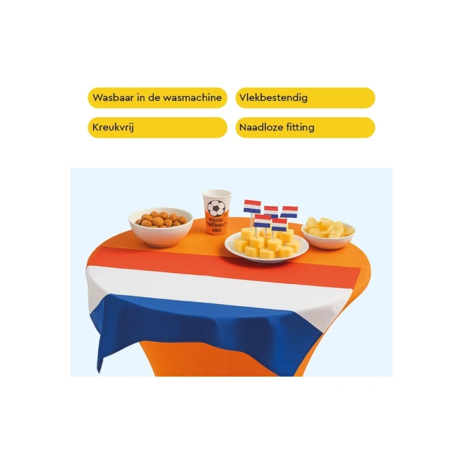 Tafelrok BRASQ voor statafel 80cm oranje