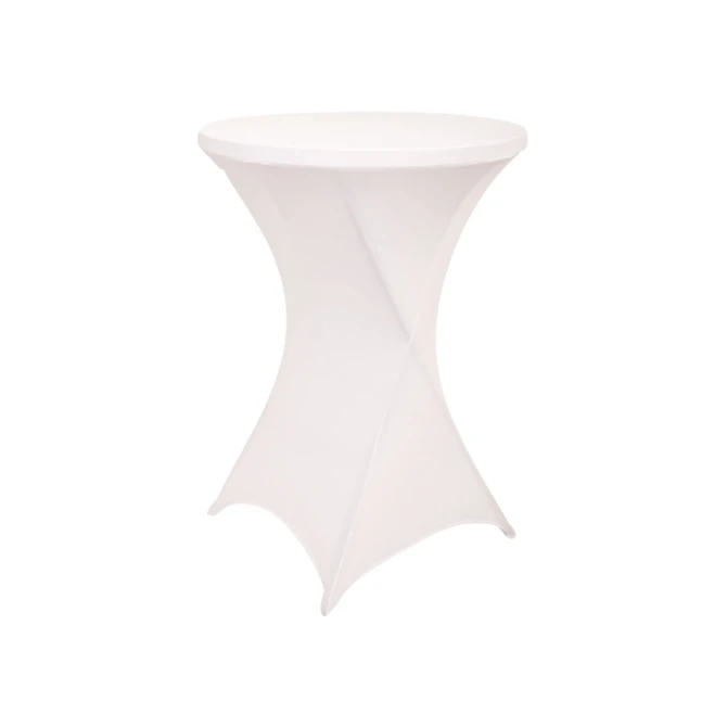 Tafelrok BRASQ voor statafel 80cm wit
