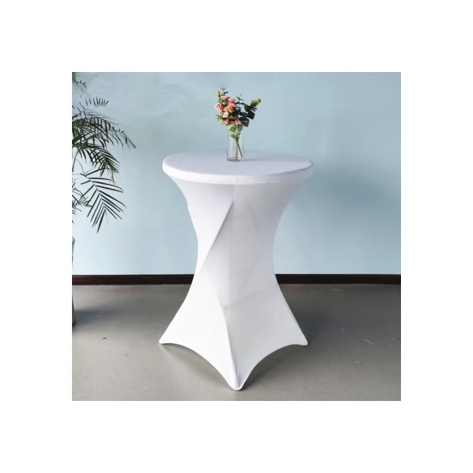 Tafelrok BRASQ voor statafel 80cm wit
