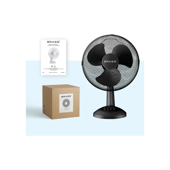 Tafelventilator BRASQ F400 Ø 30cm zwart