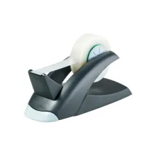 Tapehouder Vegas met taperol 19mmx33m zwart/grijs