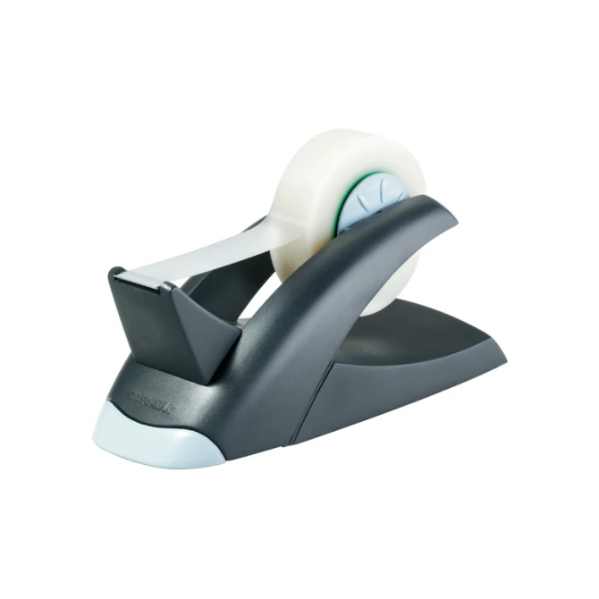 Tapehouder Vegas met taperol 19mmx33m zwart/grijs