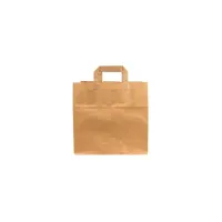 Tas IEZZY kraft papier 26x17x25cm (bxdxh) bruin 250 stuks
