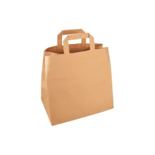 Tas IEZZY kraft papier 32x16x27cm (bxdxh) bruin 250 stuks