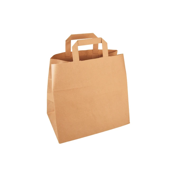 Tas IEZZY kraft papier 32x16x27cm (bxdxh) bruin 250 stuks