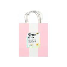 Tas met handvat Folia kraftpapier 110gr 18x21x8cm set à 7 kleuren