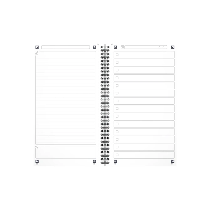 Task Manager Oxford 141x246 mm 115vel blauw
