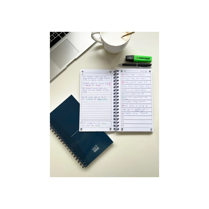 Task Manager Oxford 141x246 mm 115vel blauw