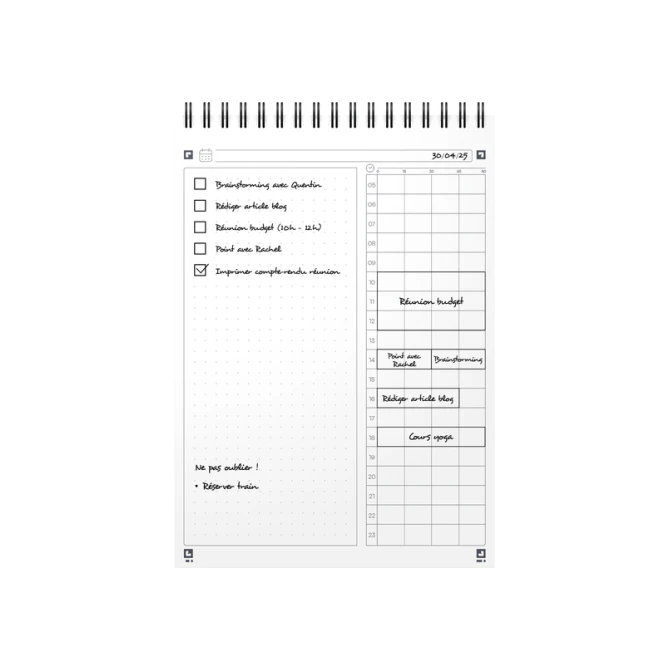 Task Manager Oxford dagplanner A5 70 vel blauw