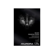 Tekenblok Aurora A4 20 vel 120 gram zwart tekenpapier