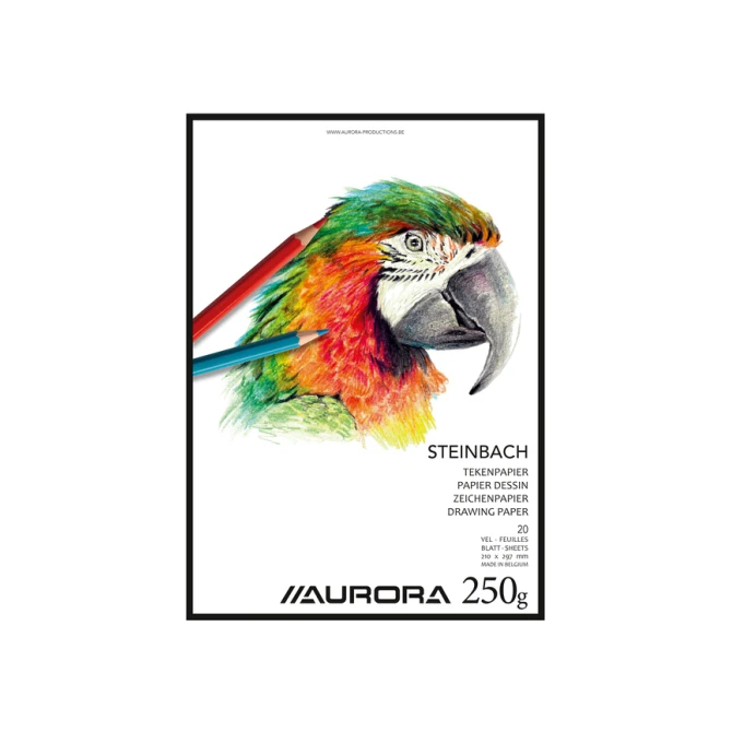 Tekenblok Aurora A4 20 vel 250 gram Steinbach papier