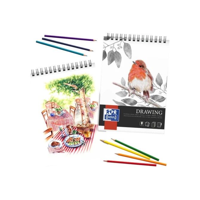 Tekenblok Oxford Drawing A4 50 vel 160 gram spiraal