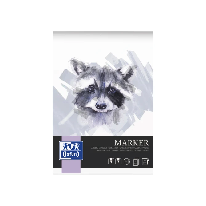 Tekenblok Oxford Marker A4 15 vel 180 gram