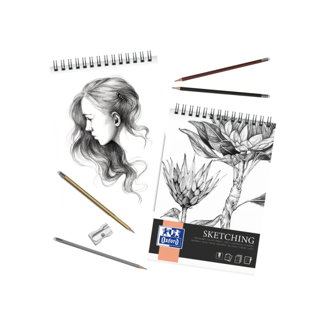 Tekenblok Oxford Sketching A4 50 vel 120 gram spiraal