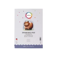 Tekenblok Qrea A4 50 vel 90gr gelijmd