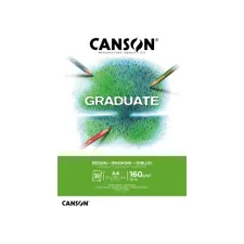 Tekenpapier Canson Graduate Drawing 30vel 160gr A4 helderwit