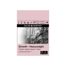 Tekenpapier Daler-Rowney Smooth Heavyweight 220gr A5 natuurlijk wit