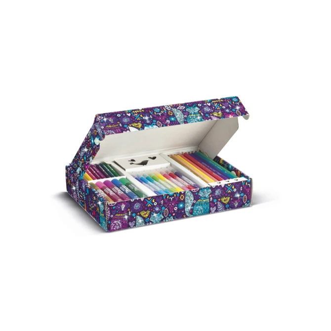 Tekenset Maped Color'Peps glitter 31-delig assorti