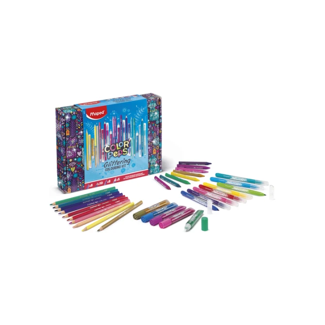 Tekenset Maped Color'Peps glitter 31-delig assorti