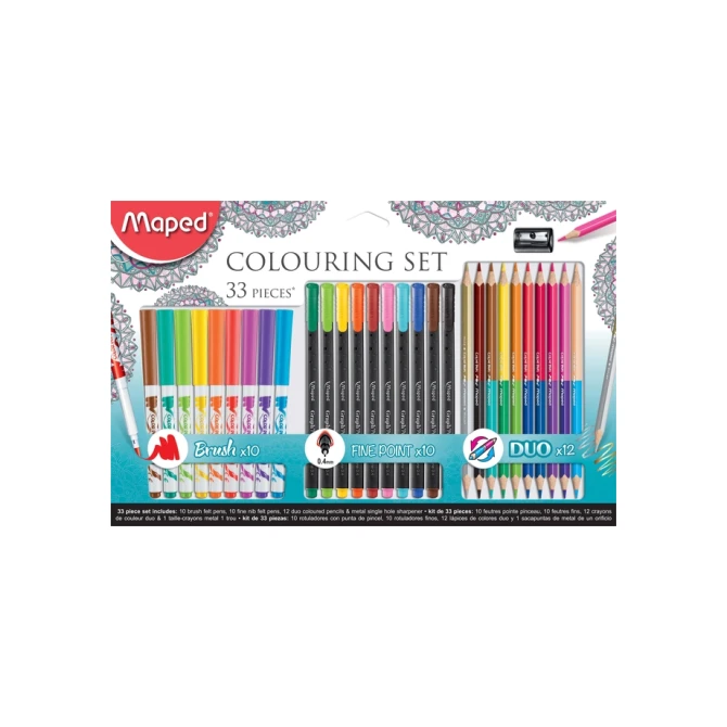Tekenset Maped Graph'Peps 33-delig assorti