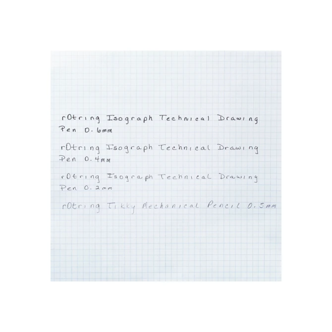 Tekenset rOtring Isograph 7-delig