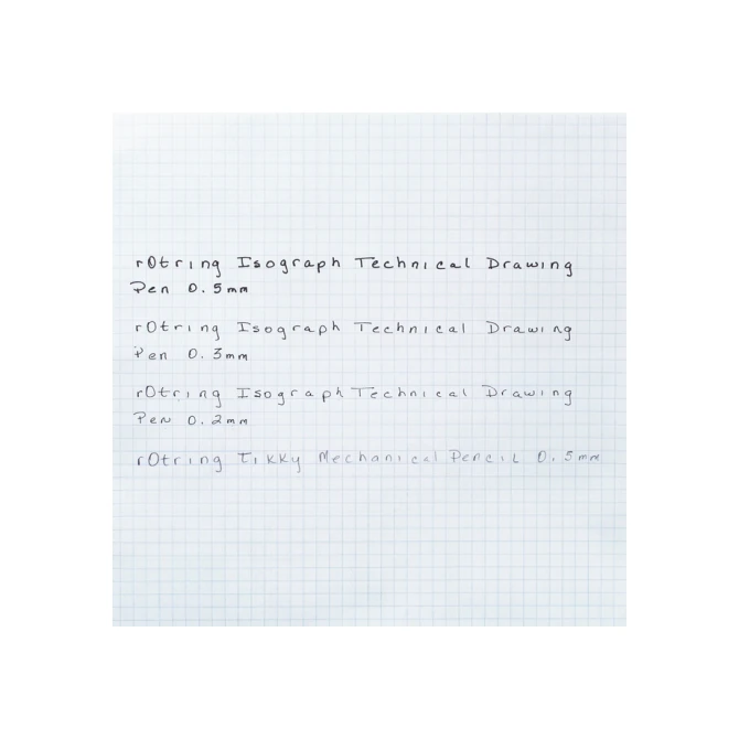 Tekenset rOtring Isograph college 0.2mm, 0.3mm en 0.5mm set à 3 stuks