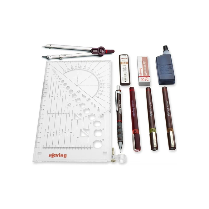 Tekenset rOtring Isograph Master 10-delig
