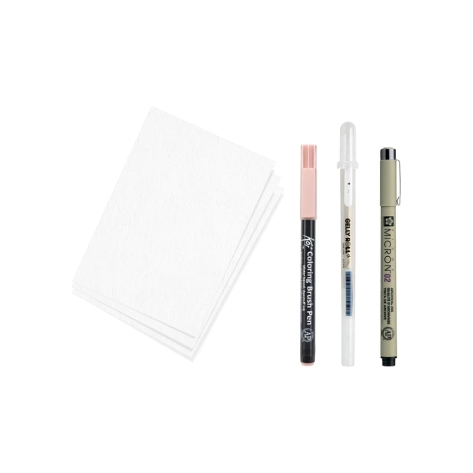 Tekenset Sakura Creative Kit Cherry Blossom 6 stuks
