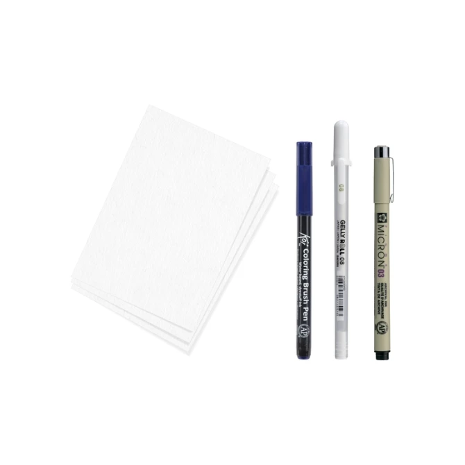 Tekenset Sakura Creative Kit Kanagawa 6 stuks