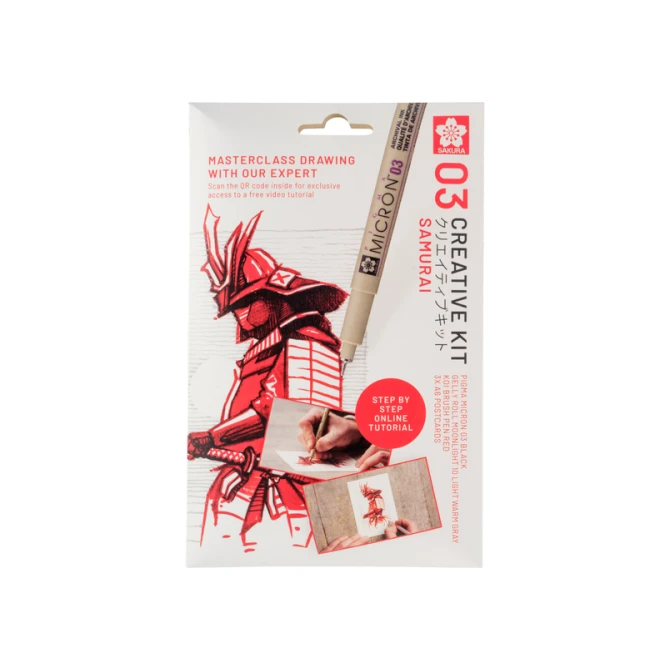 Tekenset Sakura Creative Kit Samurai 6 stuks
