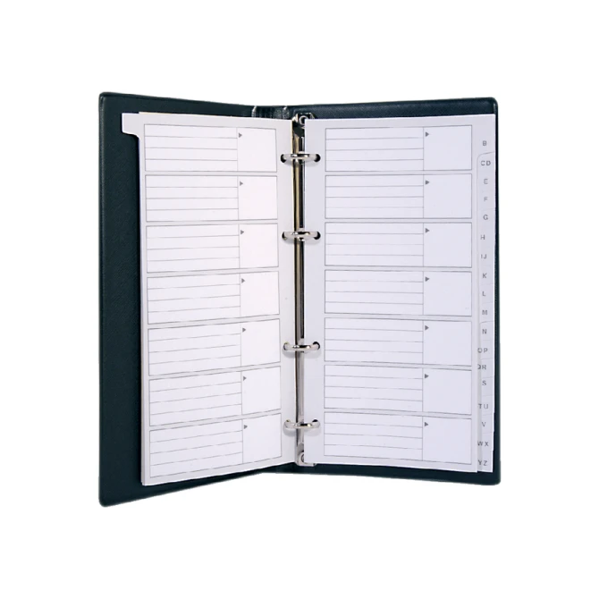 Telefoonalbum Kangaro 215x130mm A-Z 4-rings zwart