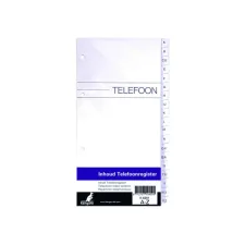 Telefoonalbum Kangaro navulling A-Z 200x100mm 4-rings