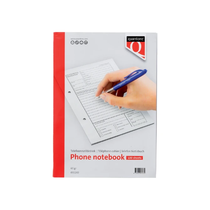 Telefoonnotitieblok Quantore 100vel 60gr