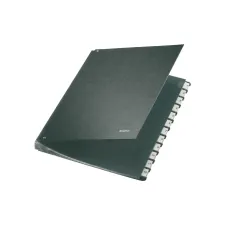 Termijnmap Leitz 1-12 270x18x345mm hardboard zwart Termijnmap Leitz 1-12 270x18x345mm hardboard zwart