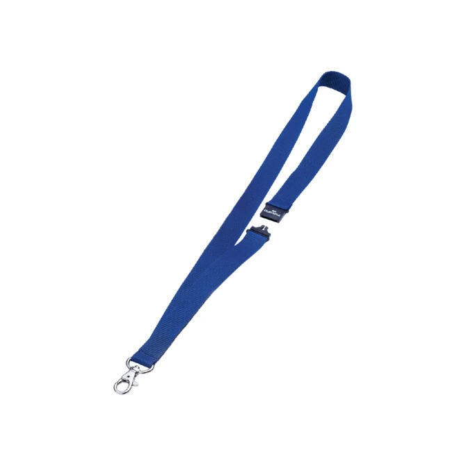 Textielkoord Durable 8137 met karabijnhaak donkerblauw