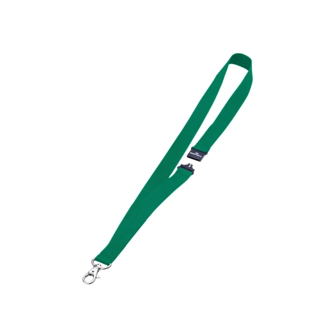 Textielkoord Durable 8137 met karabijnhaak groen