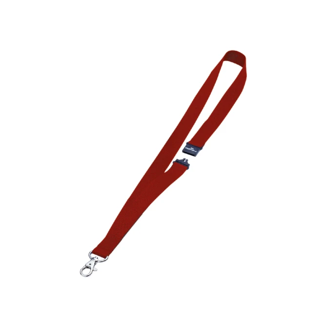 Textielkoord Durable 8137 met karabijnhaak rood